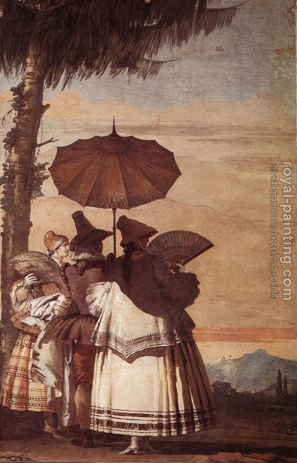 Giovanni Domenico Tiepolo : Summer Stroll